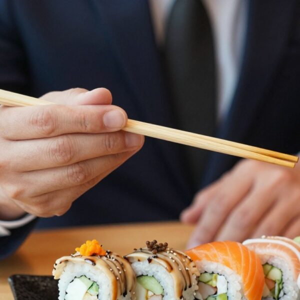 Jak trzymać pałeczki do sushi, aby wygodnie chwytać rolki i dodatki