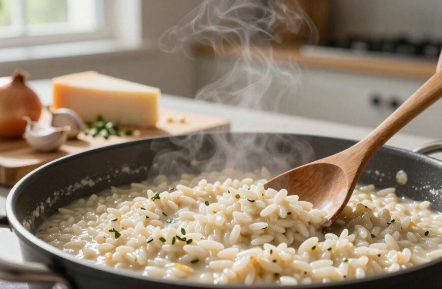 Jak ugotować ryż do risotto, aby danie było kremowe, a ziarna sprężyste