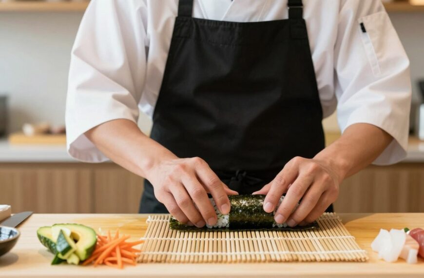 Jak zawijać sushi, żeby rolki były zwarte, równe i nie rozpadały się