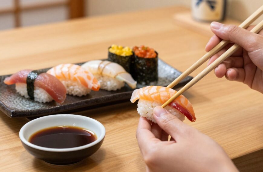 Jak się je sushi