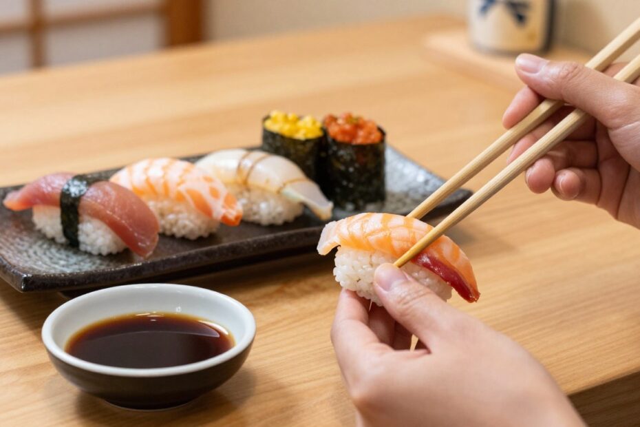 Jak się je sushi