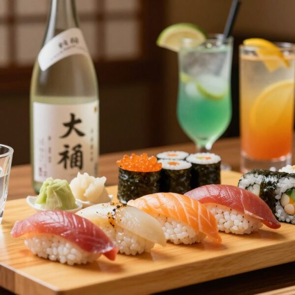 Jaki alkohol do sushi – co najlepiej pasuje do delikatnego smaku japońskich rolek?
