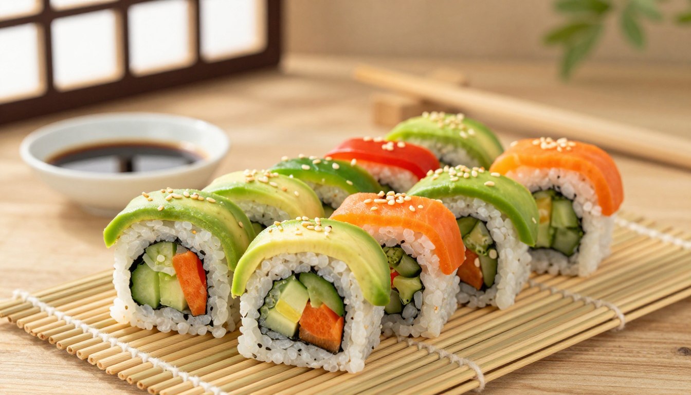 Jakie warzywa do sushi